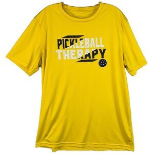 Wilson Pickle Ball Therapy Shirt Tennis‎ Badminton Volleyball Sports Men's L?